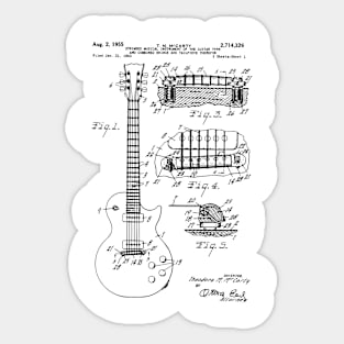 Electric Guitar shematics Sticker